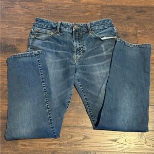 American Eagle Outfitters Men's Dark Blue Straight Jeans 15” waist x 26” length